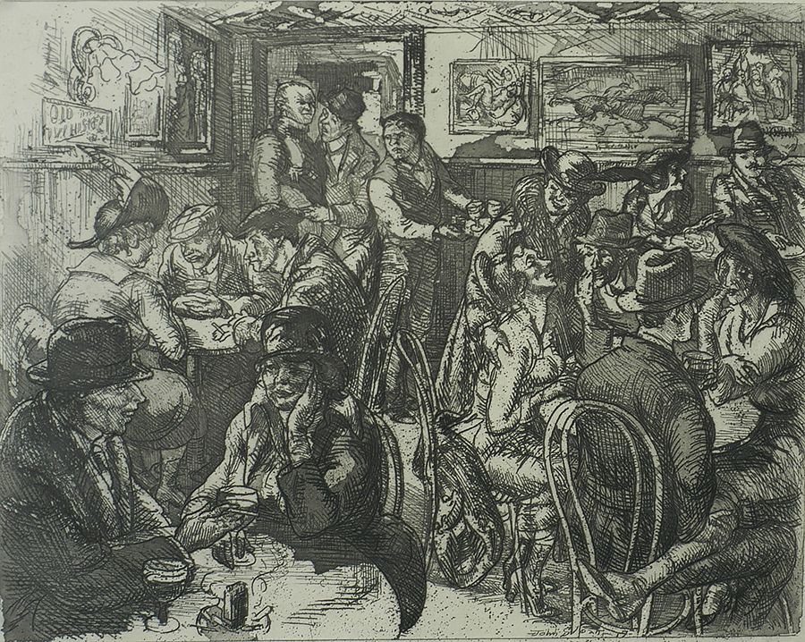 Hell Hole - JOHN SLOAN - etching and drypoint