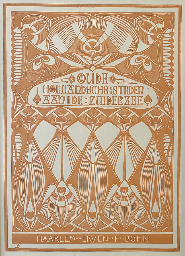 Old Dutch Towns on the Zuiderzee (Oude Hollandsche Steden aan de Zuiderzee) - JACOBUS G. VELDHEER - woodcut
