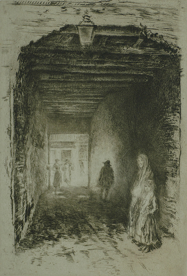 The Beggars - JAMES A. MCNEILL WHISTLER - etching and drypoint