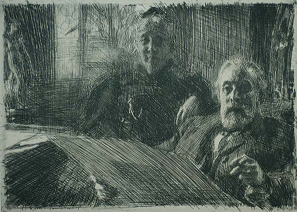 Mr. & Mrs. Furstenberg - ANDERS ZORN - etching