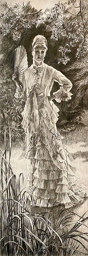 Spring (Printemps) - JAMES TISSOT - etching and drypoint