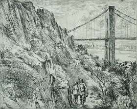 George Washington Bridge (Palisades) - REGINALD MARSH