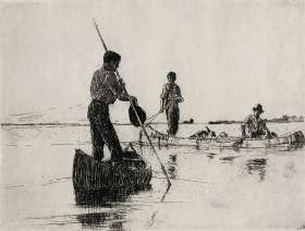 Two Canoes - FRANK BENSON