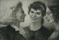 Three Girls Conversing -  LEWIS