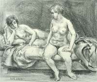 Two Models on a Bed -  MARSH