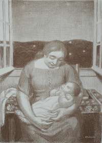 Maternité a la Fenêtre Ouverte (Motherhood at the Open Window) -  DENIS