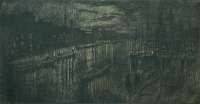 Thames Below the Bridges, Night -  PENNELL