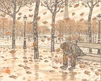 Des Jardins du Trocadéro, l'automne (From the Gardens of the Trocadéro, Autumn) -  RIVIERE