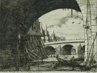 L'Arche du Pont, Notre Dame -  MERYON