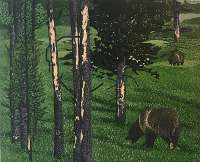 Grizzlies Foraging - RICH