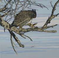 Owl with Dragonflies - RICH