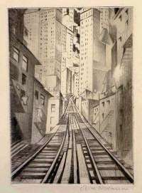 New York, An Abstraction - NEVINSON