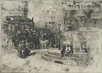 La Place Pigalle in 1878 -  BUHOT