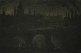 The City, Evening - JOSEPH PENNELL
