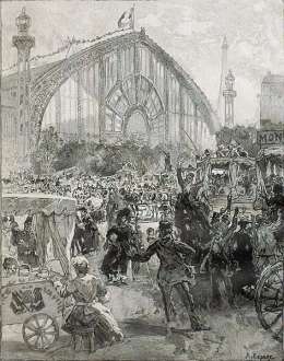 L'Sortie de l'Exposition de 1889 - AUGUSTE LEPERE